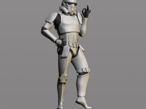 imperial stormtrooper 3Dプリントモデル