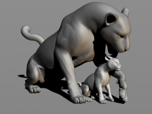 leopards 3D Baskı Modeli