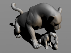 leopards 3D Baskı Modeli