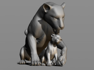 leopards 3D Baskı Modeli