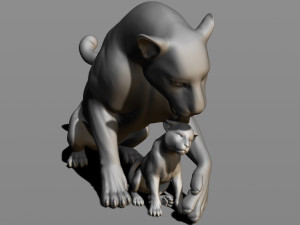 leopards 3D Baskı Modeli