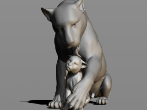 leopards 3D Baskı Modeli