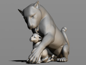 leopards 3D Baskı Modeli