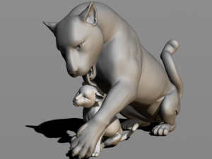 leopards 3D Baskı Modeli