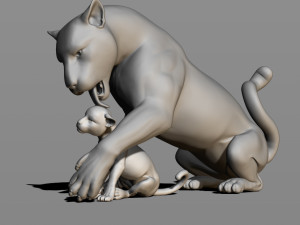 leopards 3D Baskı Modeli