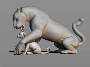 leopards 3D Baskı Modeli