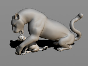 leopards 3D Baskı Modeli