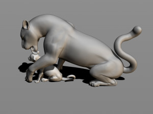leopards 3D Baskı Modeli