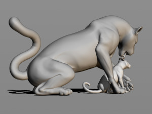leopards 3D Baskı Modeli