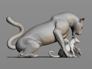 leopards 3D Baskı Modeli