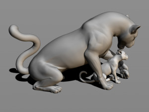 leopards 3D Baskı Modeli
