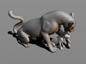leopards 3D Baskı Modeli