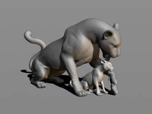 leopards 3D Baskı Modeli