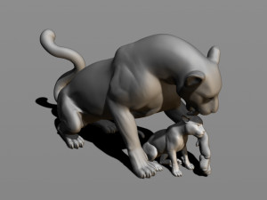 leopards 3D Baskı Modeli