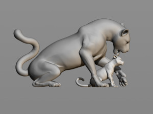 leopards 3D Baskı Modeli