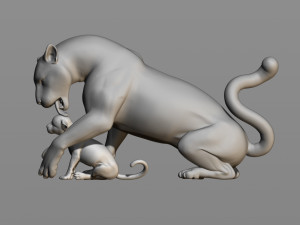 leopards 3D Baskı Modeli