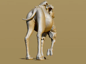 shaggy camel 3D Print Model
