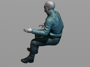 truck driver 3D Print Model