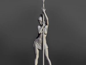 ragazza con un remo Modello di stampa 3D