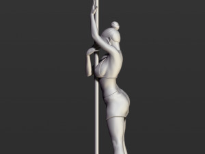 girl with an oar 3D Принт Модель