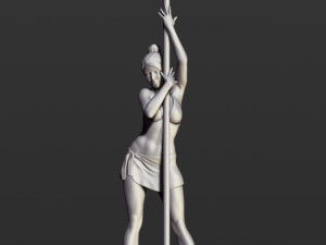 girl with an oar 3D Принт Модель
