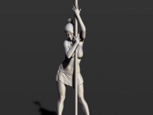 girl with an oar 3D Принт Модель