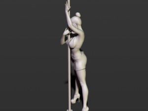girl with an oar 3D Принт Модель