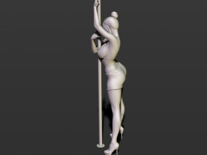 girl with an oar 3D Принт Модель
