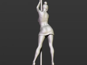 girl with an oar 3D Принт Модель