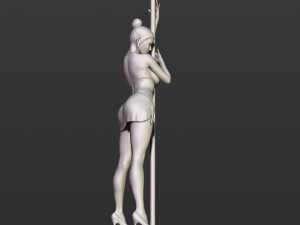 girl with an oar 3D Принт Модель
