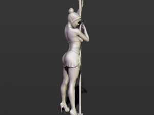 girl with an oar 3D Принт Модель