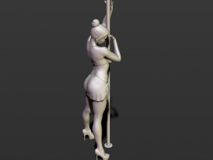 girl with an oar 3D Принт Модель