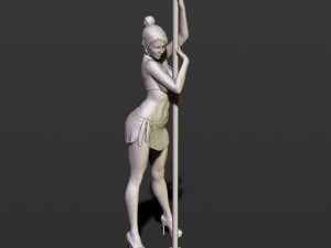 girl with an oar 3D Принт Модель