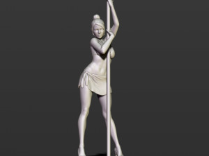 girl with an oar 3D Принт Модель