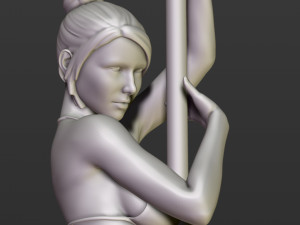 girl with an oar 3D Принт Модель