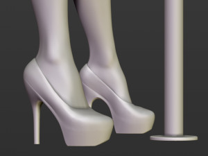girl with an oar 3D Принт Модель