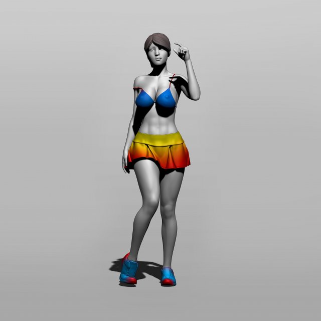 pretty woman part 8 3D Baskı Modeli .c4d .max .obj .3ds .fbx .stl .blend 