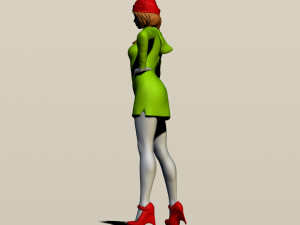 girl in a hoodie 3Dプリントモデル