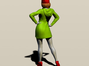 girl in a hoodie 3Dプリントモデル