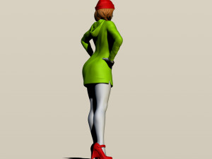 girl in a hoodie 3Dプリントモデル
