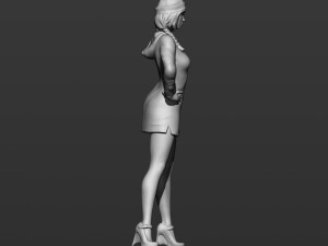 girl in a hoodie 3Dプリントモデル