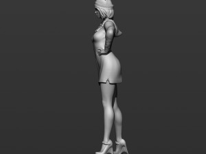 girl in a hoodie 3Dプリントモデル