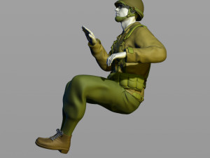 american army military driver second world war 3D Baskı Modeli