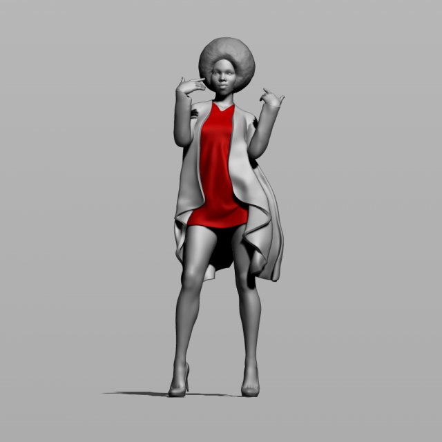 pretty woman part 9 3D-printmodel .c4d .max .obj .3ds .fbx .stl .blend 