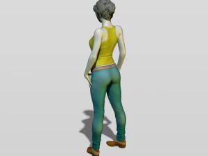 shy girl 3D Print Model