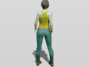 shy girl 3D Print Model