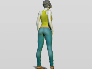 shy girl 3D Print Model