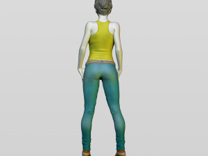 shy girl 3D 打印模型