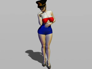 pin upy girl 3D Print Model