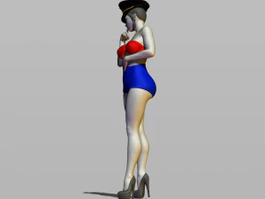 pin upy girl 3D Print Model